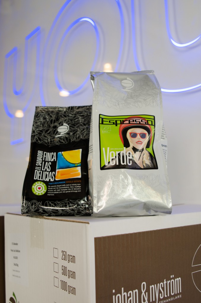 Johan&Nyströms underbara nyrostade kaffebönor levererade till oss på Yours i Luleå.