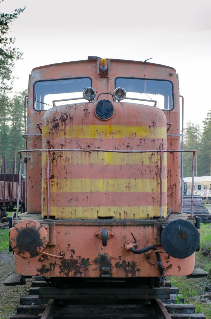 Järnvägsmuseet i Karlsvik, Luleå. Fantastiskt fint om man gillar gamla mekaniska grejor. En av skådespelarna till Pixars nästa film "Tåg". Så sött!