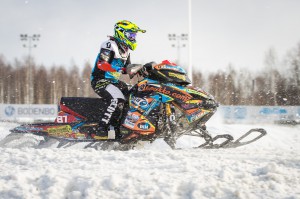 87 Linn Sjöberg Jakobstad Motorklubb. Lynx. Final i Skotercross i Boden 2016
