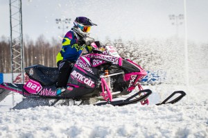 821 Fanny Vikström Infjärden Racing SK  Team Mellanströms Racing Arctic Cat. Final i Skotercross i Boden 2016