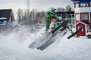 60 David Reponen Storumans SK  Team Yngvesson Arctic Cat. Final i Skotercross i Boden 2016