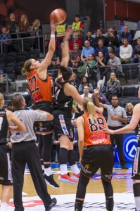 Ulrika Holmqvist. Luleå Basket vs Udominate.