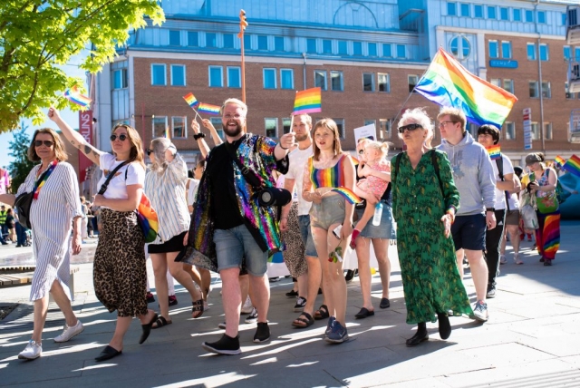 Luleå Pride 2019. Det var ett massivt tåg även i år!