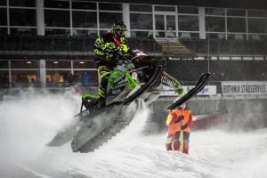 165 Pär Vikman, Malmfältens MCK, Ignition Snowcross. Artctic C Skotercross. Boden Arena Super-X 2018. 