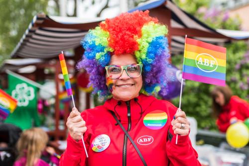 ABF ställer helhjärtat upp! Luleå Pride 2018.