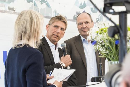 Jan Moström, vd och koncernchef, LKAB samt Martin Lindqvist, vd och koncernchef, SSAB.
